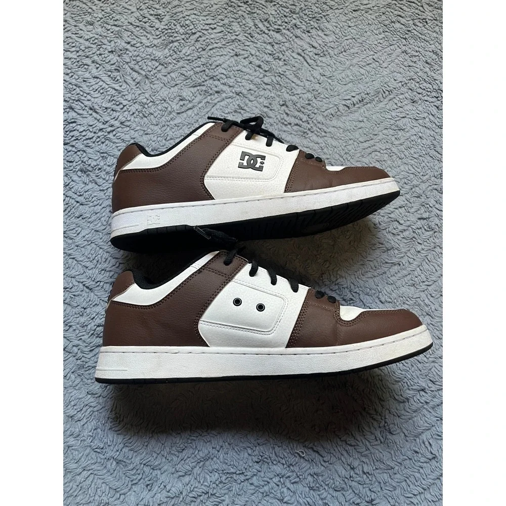 DC Shoes Manteca 4 Skate Sneakers Brown White Black Low Top Men's Skateboarding